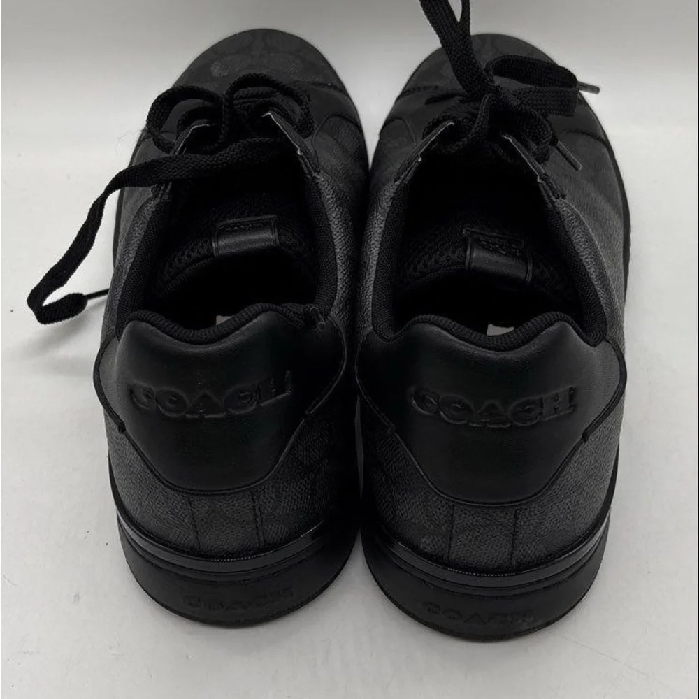 Coach Signature Black Low Top Sneaker Men's Size 12D - Picture 6 of 9